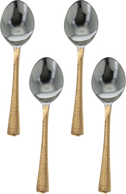 

Taluka 8" Inch Copper Soup Spoon, Serving Spoon, Dessert Soup Spoon, Table Spoon Set(Pack of 4)