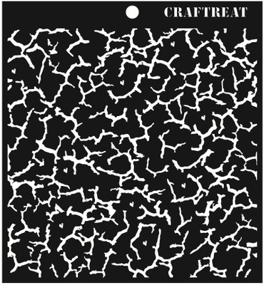 

CrafTreat Crackle Stencil Stencil(Pack of 1, 6"x6")