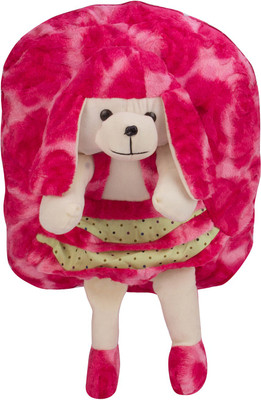 

star fashion Dog Face DOLL kids Plush Bag For Kids Girls Boys Soft Toys Bag Backpack Birthday Gift Picnic Bag 14 Inches -PINK Size (L X B X H ) ( 25 x 7 x 36 cms ) 5 Litre - 14 inch(Pink)