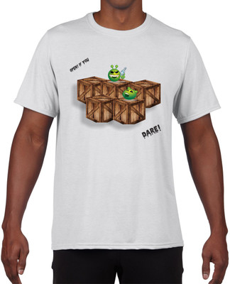 Rhymax Printed Men Round Neck White T-Shirt