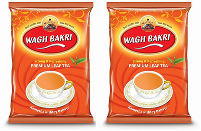 

Waghbakri Strong and Refreshing Premium Leaf Tea -250 gm (Pack of 2) Black Tea(250 g, Vacuum Pack)