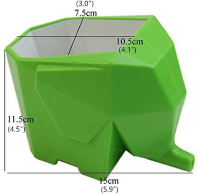 

Bruzone Premium Elephant Shaped AG06 Polypropylene Toothbrush Holder(Green)