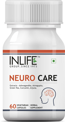 

Inlife INLIFE Neuro Nerve Care Health Supplement - Ashwagandha, Green Tea, Turmeric (Curcumin), Arjuna, Atmagupta Extracts 500 mg - 60 Vegetarian Capsules(1 No)