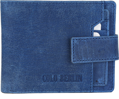 

Colo Berlin Men Blue Genuine Leather Wallet(6 Card Slots)