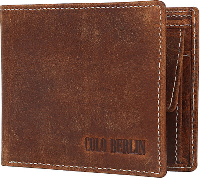 

Colo Berlin Men Brown Genuine Leather Wallet(8 Card Slots)