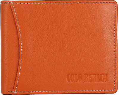 

Colo Berlin Men Tan Genuine Leather Wallet(7 Card Slots)