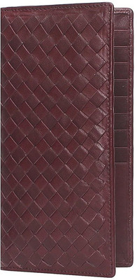 

Brune Women Maroon Genuine Leather Wallet(15 Card Slots), Wine