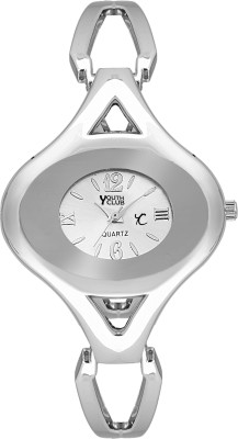 Youth Club KVR-WHT Simple Oval Shaped Watch  - For Girls   Watches  (Youth Club)