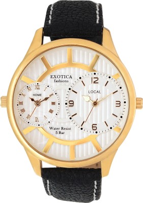 Exotica Fashion RB-EF-70-DUAL-LS-Gold-White Analog Watch  - For Men   Watches  (Exotica Fashion)