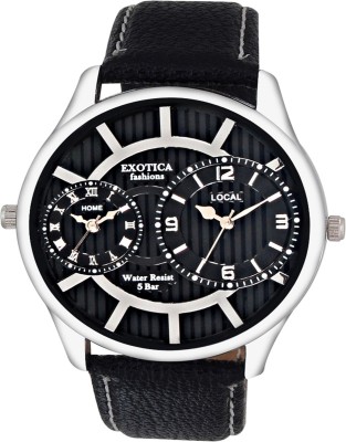 Exotica Fashion RB-EF-70-DUAL-LS-BLACK Analog Watch  - For Boys   Watches  (Exotica Fashion)