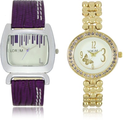 LEGENDDEAL New LR203-207 Exclsive Diamond Studed Gold Best Stylish Combo Analog Watch  - For Girls   Watches  (LEGENDDEAL)