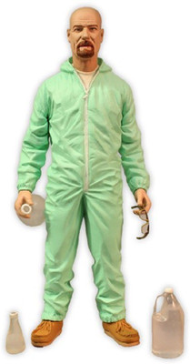 

Mezco Breaking Bad Walter White (Heisenberg)Green Previews Exclusive Hazmat Suit Action Figure(Multicolor)