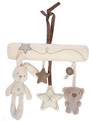 

iDream Multi-functional Rabbit Style Soft Plush Toy With Music Rattle(White)