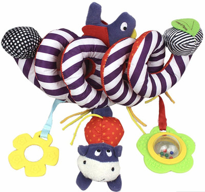 

iDream Cute Multi-Function Activity Soft Plush Crib Bed Stroller Spiral Hanging Rattle(Multicolor)
