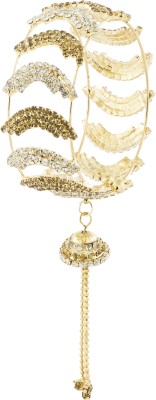 the jewelbox Brass Cubic Zirconia Gold-plated Bangle
