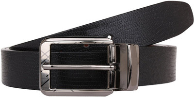 

Cyclone Men Casual Black Genuine Leather Reversible Belt