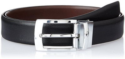 

Cyclone Men Casual Black Genuine Leather Reversible Belt