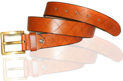 

ARUNITA Men Casual Tan Genuine Leather Belt
