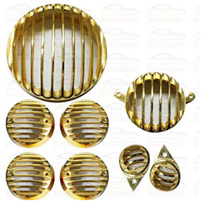 

Ride Crafters Goldencombo Bike Headlight Grill(Gold)