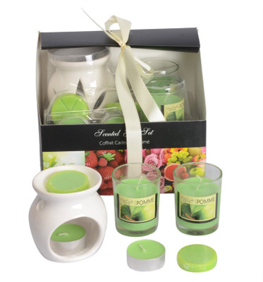 

Scrafts Pomme Candle Candle(Green, Pack of 1)