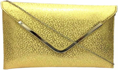 

R&R ASSOCIATES Party Gold Clutch