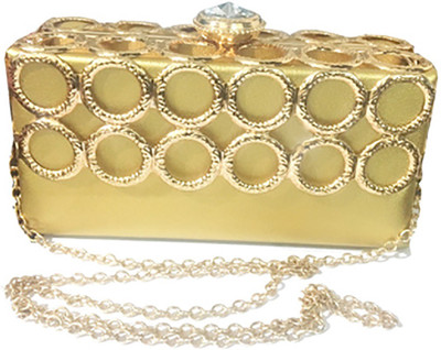 

Fashion Knack Party Gold Clutch