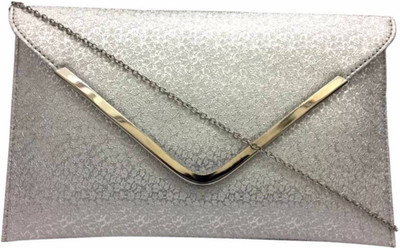 

R&R ASSOCIATES Party Silver Clutch