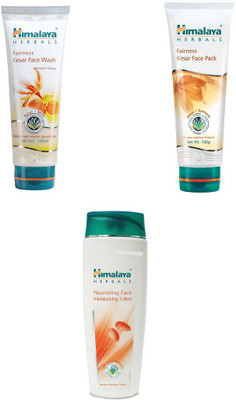 

Himalaya fairness kesar face wash, fairness kesar face pack, moisturizing face lotion(Set of 3)