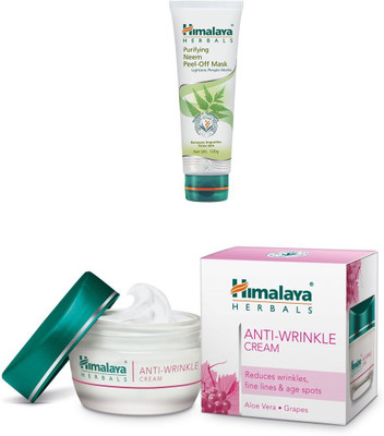 

Himalaya Purifying Neem Peel Off Mask, Anti Wrinkle Cream(Set of 2)
