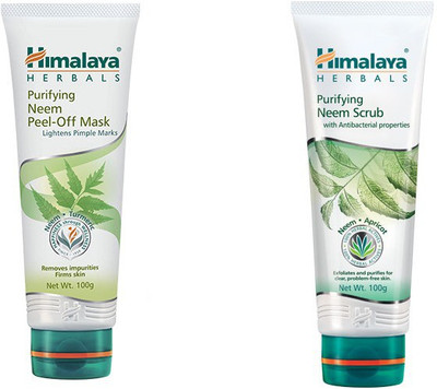 

Himalaya Purifying Neem Peel Off Mask, Purifying Neem Scrub(Set of 2)