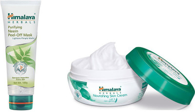 

Himalaya Purifying Neem Peel Off Mask, Nourishing Skin Cream(Set of 2)