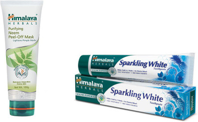 

Himalaya Purifying Neem Peel Off Mask, Toothpaste(Set of 2)