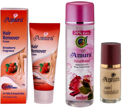 

Amura Cosmetics Makeup Combo 2 (Set of 3)(Set of 3)