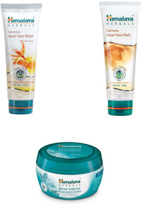 

Himalaya fairness kesar face wash, fairness kesae face pack, winter cream(Set of 3)