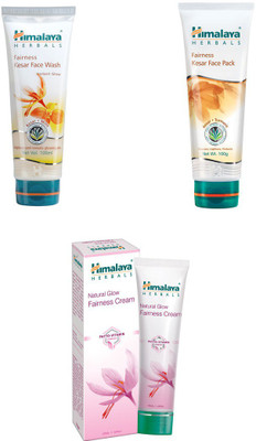 

Himalaya fairness kesar face wash, fairness kesar face pack, fairness cream(Set of 3)