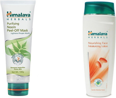 

Himalaya Purifying Neem Peel Off Mask, Nourishing Face Moisturizing Lation(Set of 2)