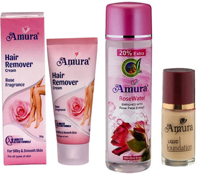 

Amura Cosmetics Makeup Combo 4 (Set of 3)(Set of 3)