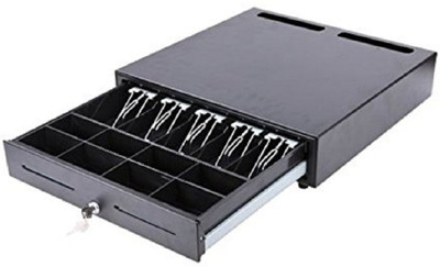 

ZEKTRA 9 Compartments Matel Cash Drawer(Black, Black)