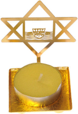

Om Gold Gold Plated Table Diya(Height: 5 inch)