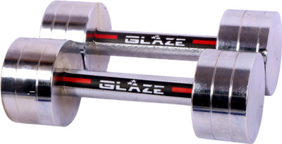 

Glaze Premium (5kg x 2 = 10kg) Fixed Weight Dumbbell(10 kg), Silver chrome, Glaze Premium (5kg x 2 = 10kg) Fixed Weight Dumbbell(10 kg), Silver