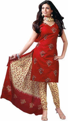 Reya Poly Crepe Printed Salwar Suit Material(Unstitched)