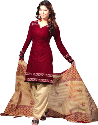 67% OFF on Reya Cotton Printed Dress/Top Material(Un-stitched)