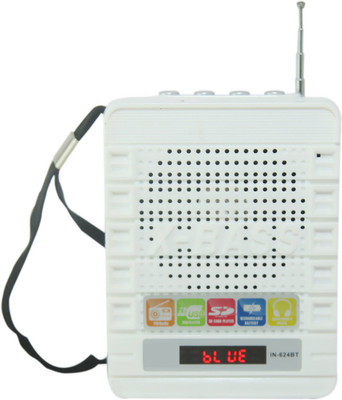 

Yuvan Inxet IN - 624 Bluetooth USB/ SD Player With FM Radio(White)