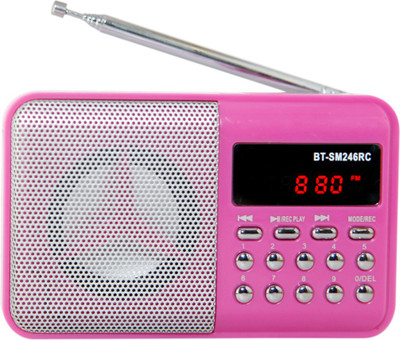 

Yuvan BIT SM-246 Recording USB/ SD Player With FM Radio(Pink)