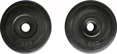 

Royal 5 kg 2 Pc PVC Plates fpr 27 mm ROD Black Weight Plate(10 kg)
