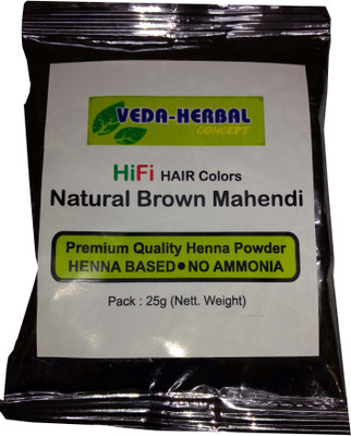 

Veda Herbal Henna Natural Brown 10pcs Hair Color(Natural Brown)