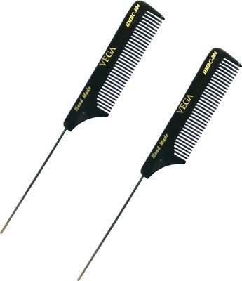 

VEGA Black Hand Made Comb HMBC-304 Pack of 2