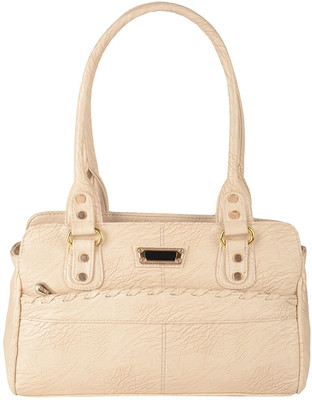 

lavu&me Hand-held Bag(White, Beige), Beige;white