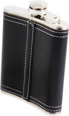 

Sayee Black Leather Stainless Steel Hip Flask Stainless Steel Hip Flask(90 ml)