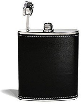 

Sayee Black Leather Stainless Steel Hip Flask Stainless Steel Hip Flask(90 ml)